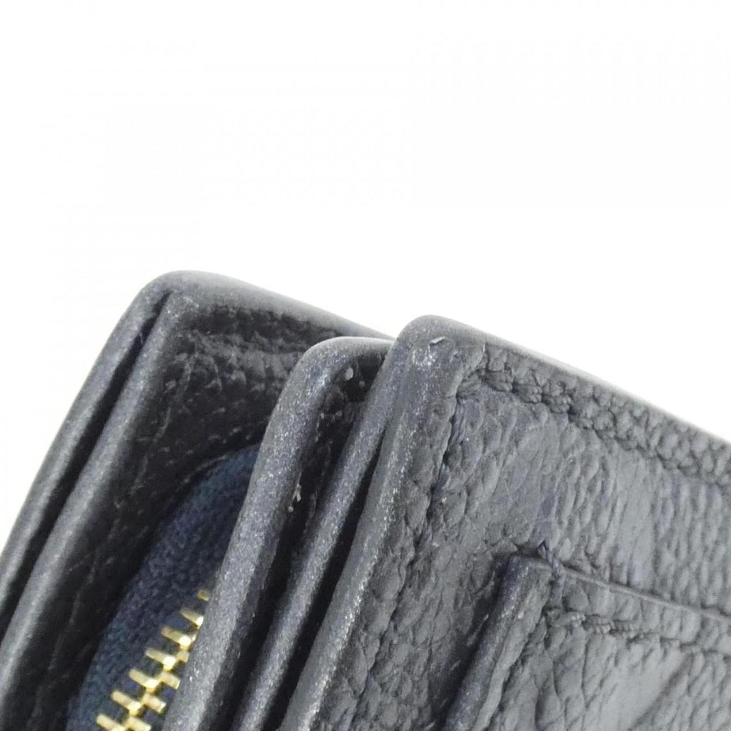 Louis Vuitton Monogram Empreinte Navy Leather Wallet (Bi-Fold) (Pre-Owned)
