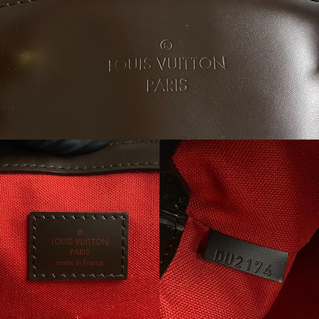 Louis Vuitton Brown Leather Pvc Handbag Tote Bag (Pre-Owned)