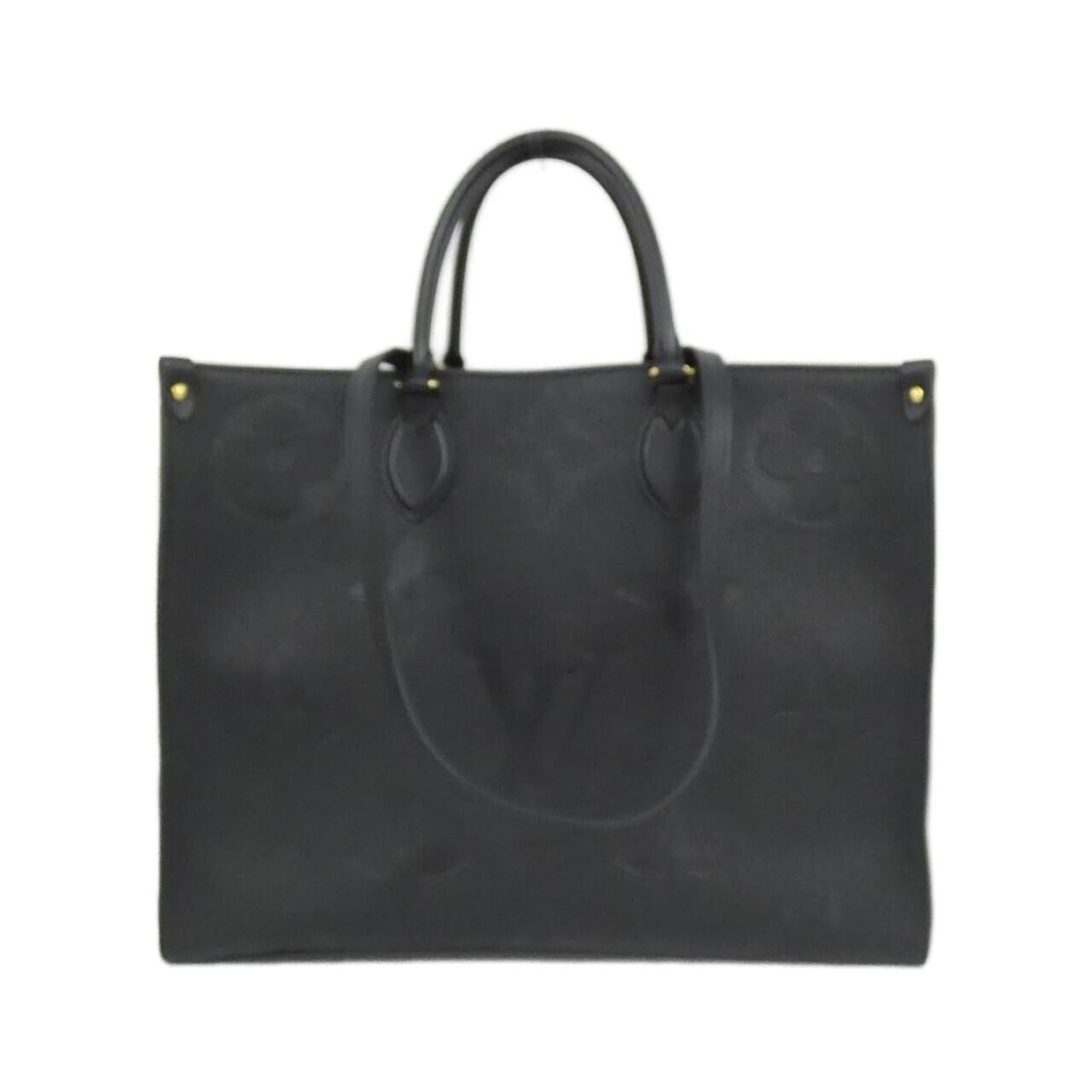 Louis Vuitton Black Leather Handbag (Pre-Owned)