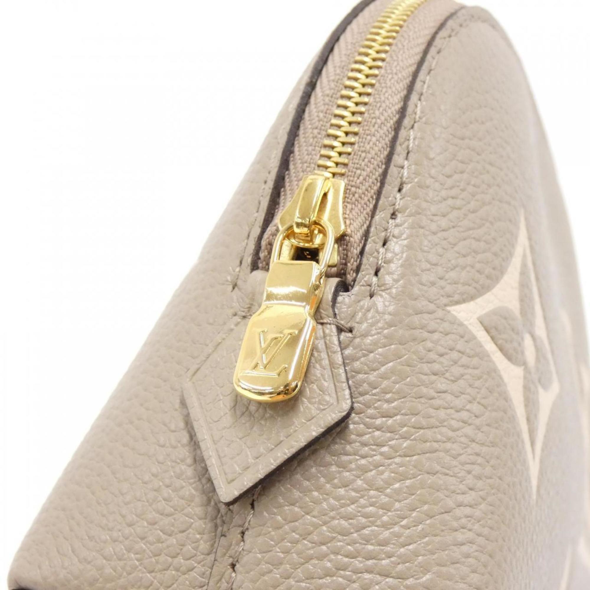 Louis Vuitton Bicolor Cream Leather Pochette Pouch (Pre-Owned)