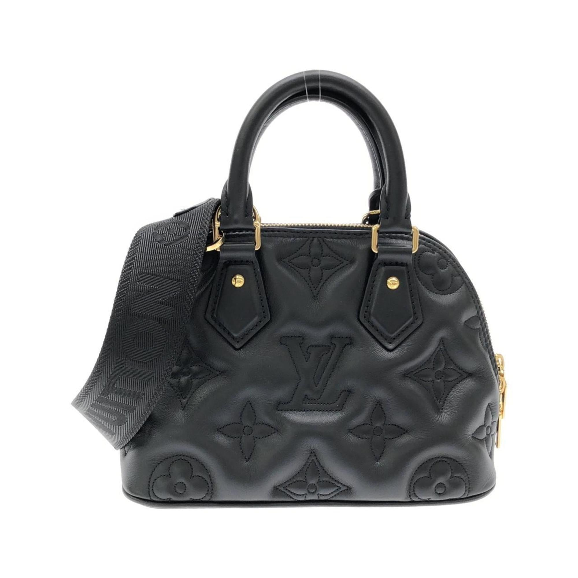 Louis Vuitton Black Leather Handbag (Pre-Owned)