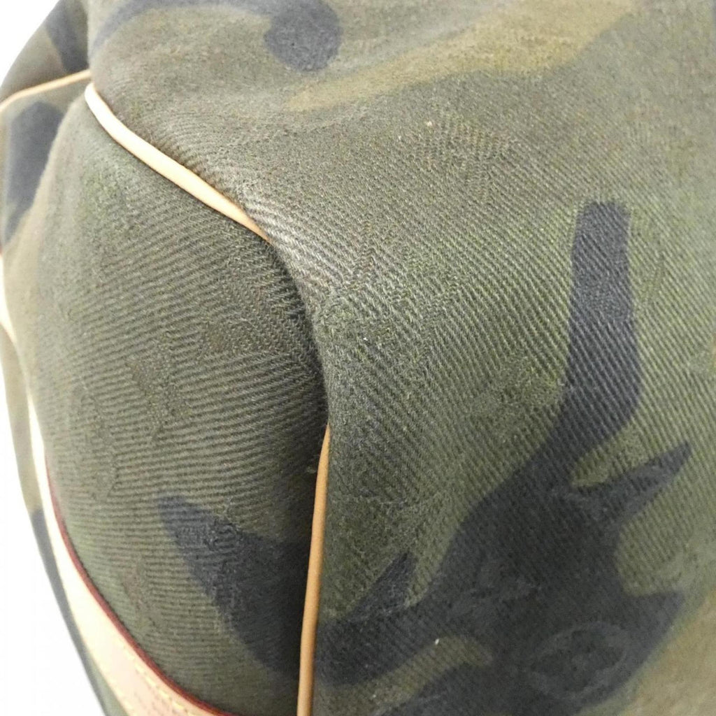 Louis Vuitton Camouflage Green Canvas Boston Bag (Pre-Owned)