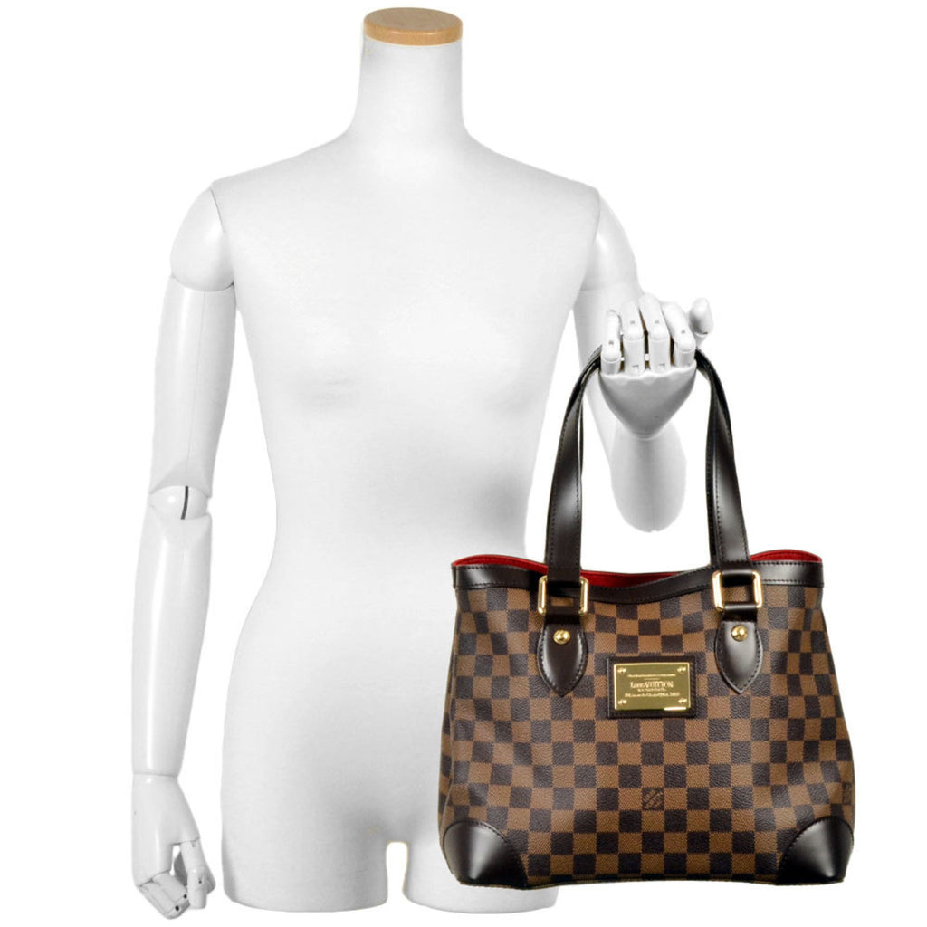 Louis Vuitton Damier Canvas Ebene Damier Canvas Handbag Tote Bag (Pre-Owned)