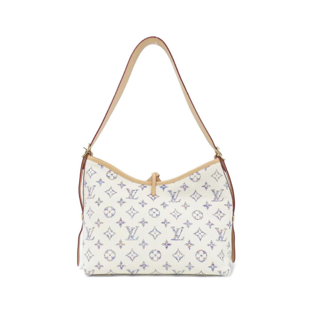 Louis Vuitton Multi-Color White Jacquard Canvas Shoulder Bag (Pre-Owned)