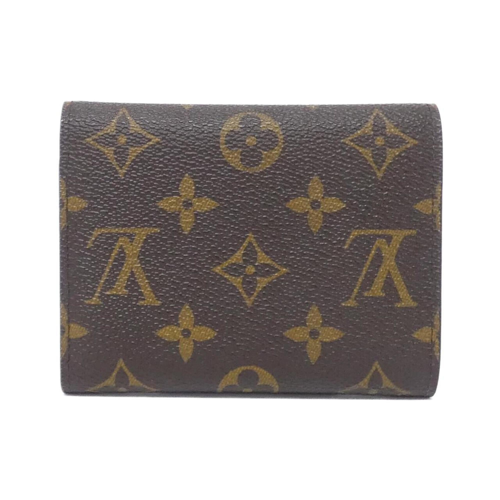 Louis Vuitton Marron Rose Ballerine Coated Canvas Wallet (Tri-Fold) (Pre-Owned)