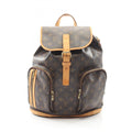 Louis Vuitton Brown Coated Canvas Leather Backpack (Pre-Owned)