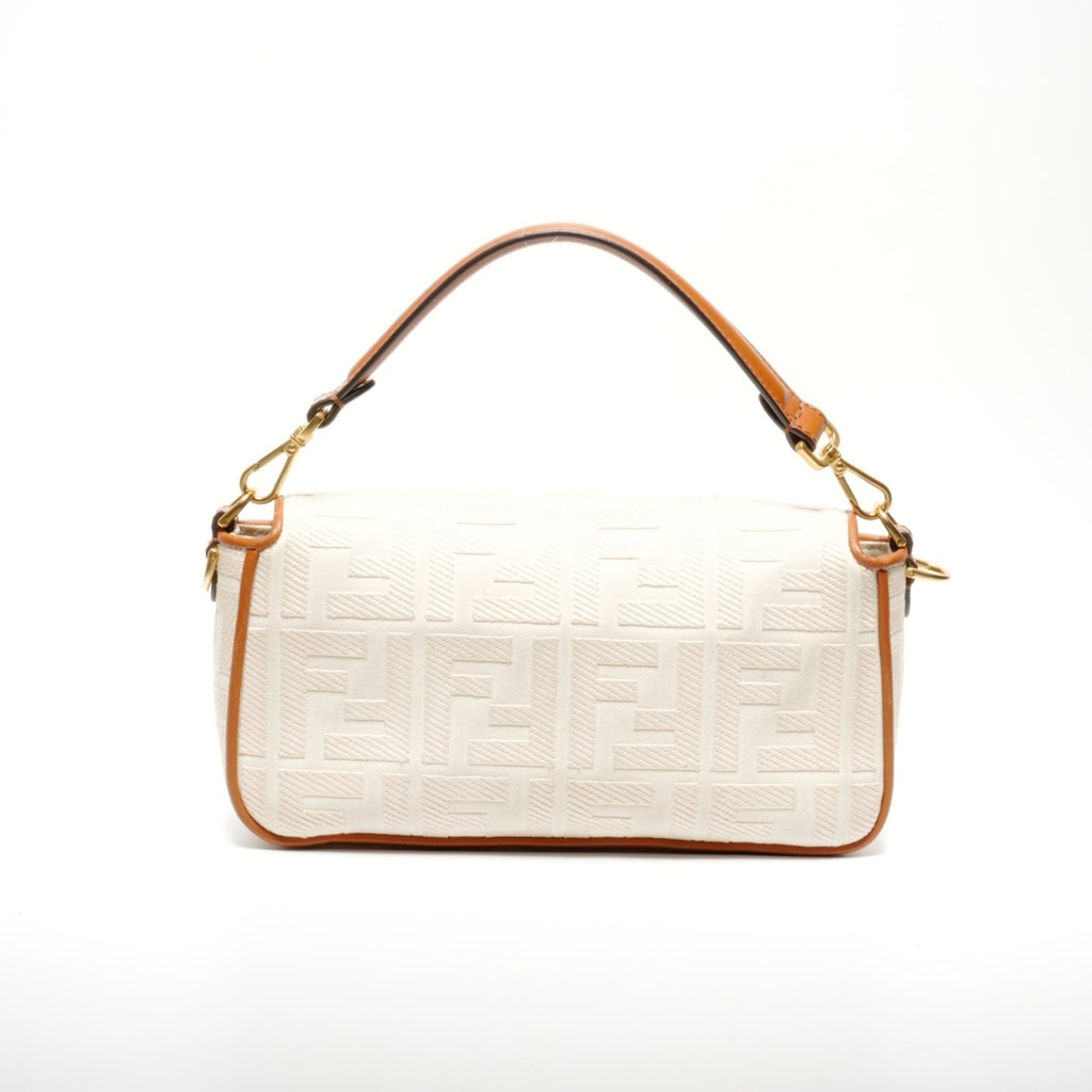 Baguette NM Bag Zucca Embroidered Canvas Medium