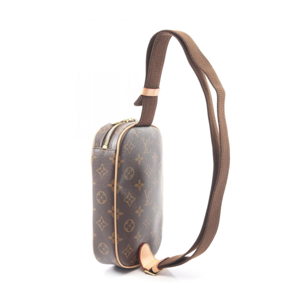 Louis Vuitton Monogram Brown Coated Canvas Leather Fanny Pack Sling Bag (Pre-Owned)