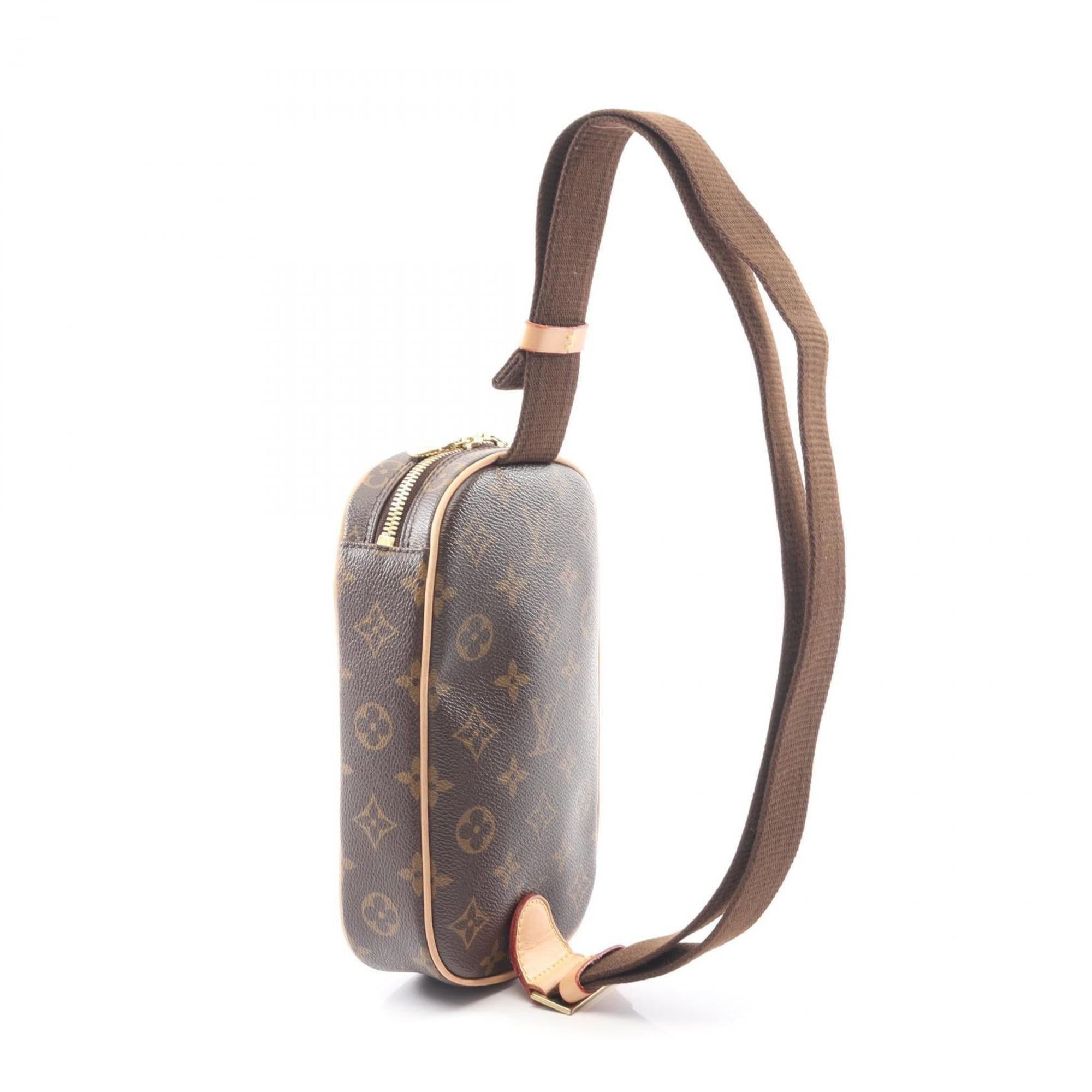 Louis Vuitton Monogram Brown Coated Canvas Leather Fanny Pack Sling Bag (Pre-Owned)