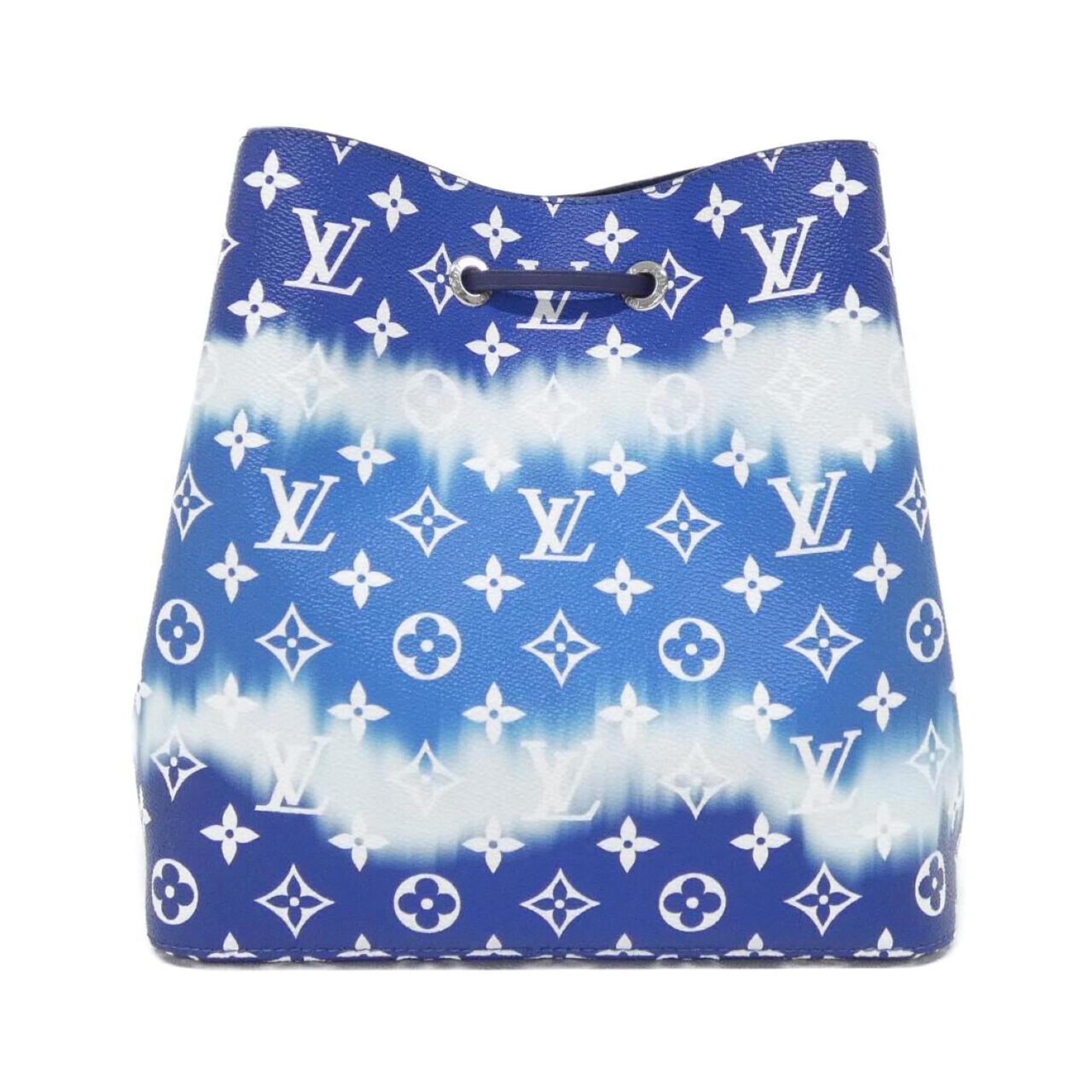 Louis Vuitton Blue Coated Canvas Shoulder Bag (Pre-Owned)