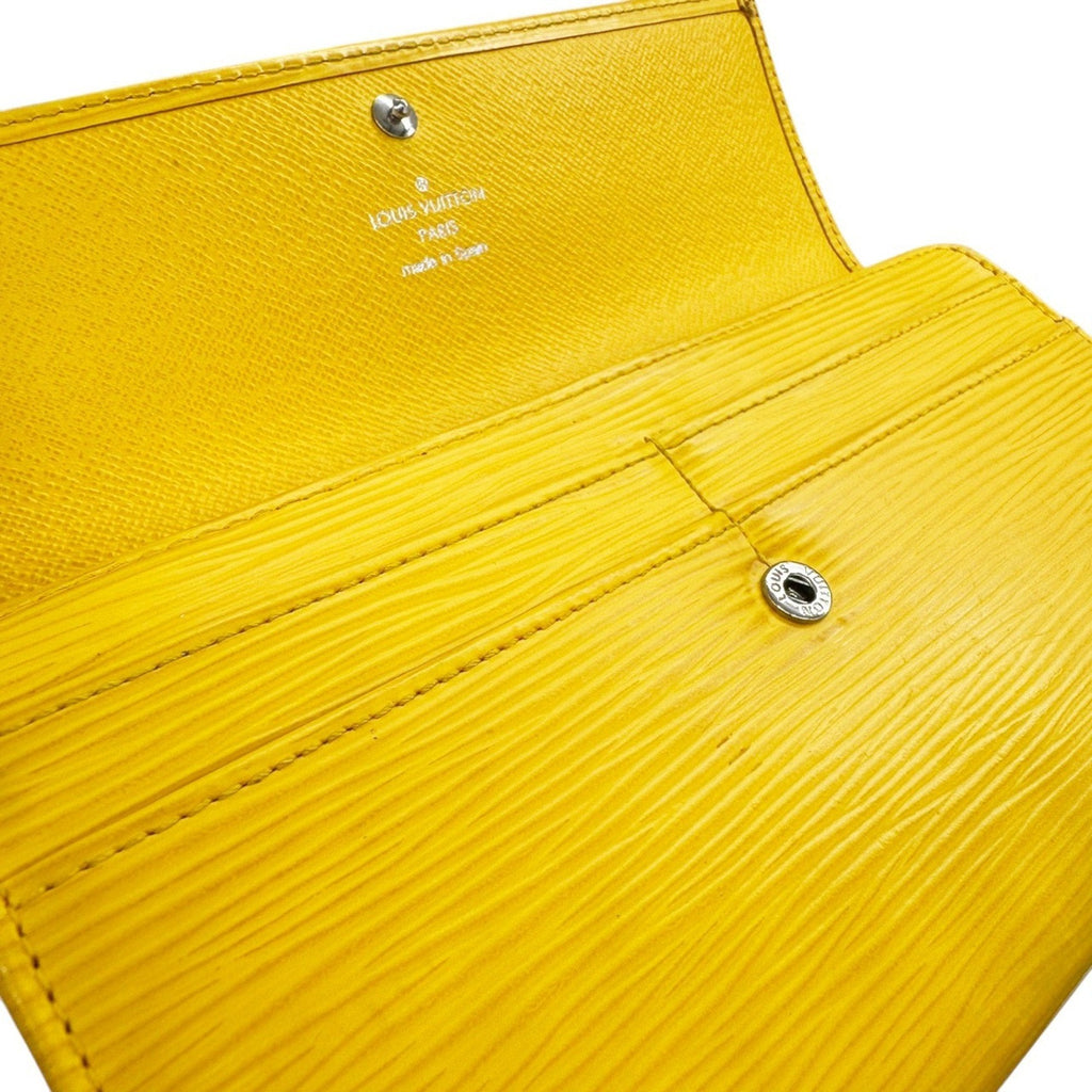 Louis Vuitton Yellow Epi Leather Long Wallet (Bi-Fold) (Pre-Owned)