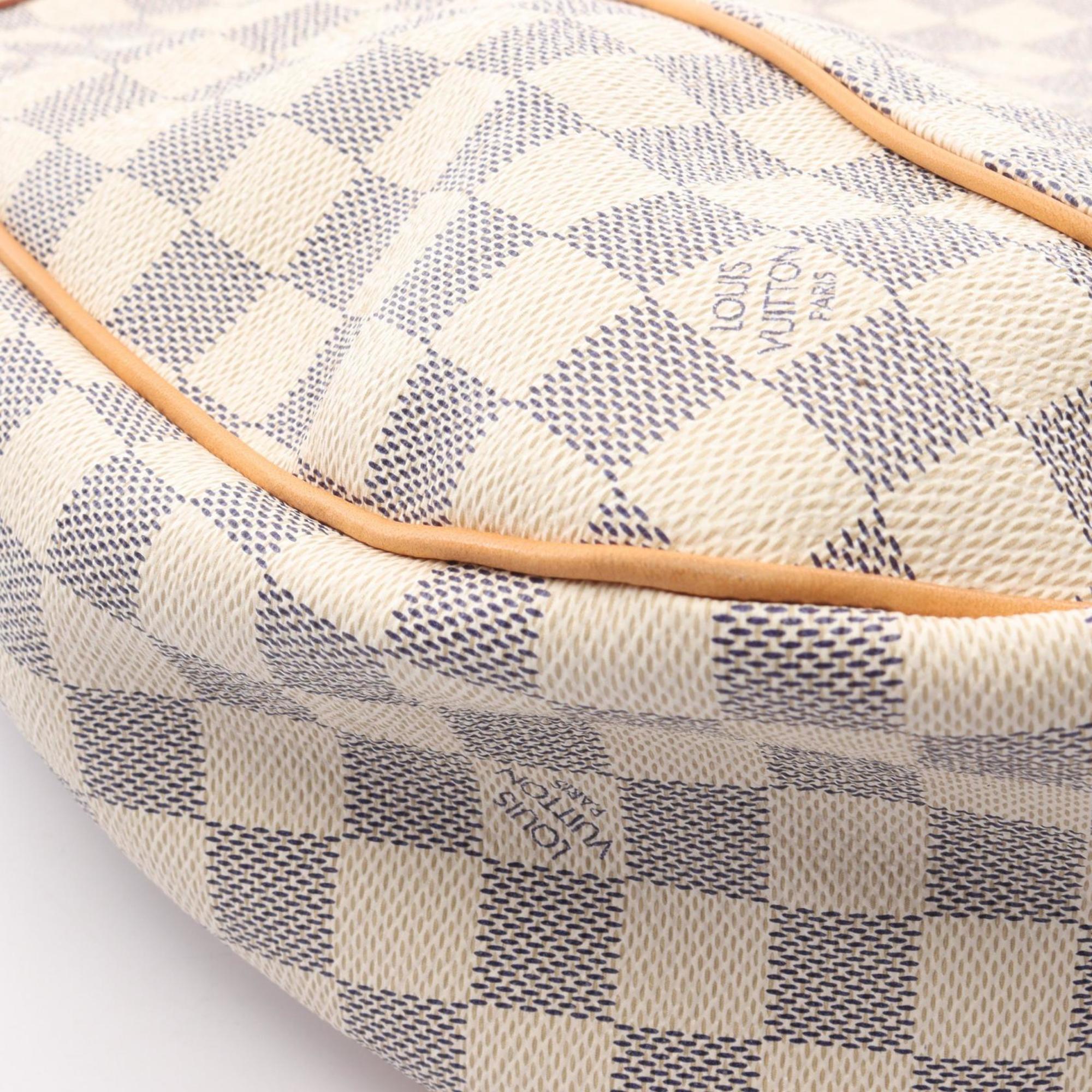 Louis Vuitton Damier Azur White Coated Canvas Shoulder Bag (Pre-Owned)