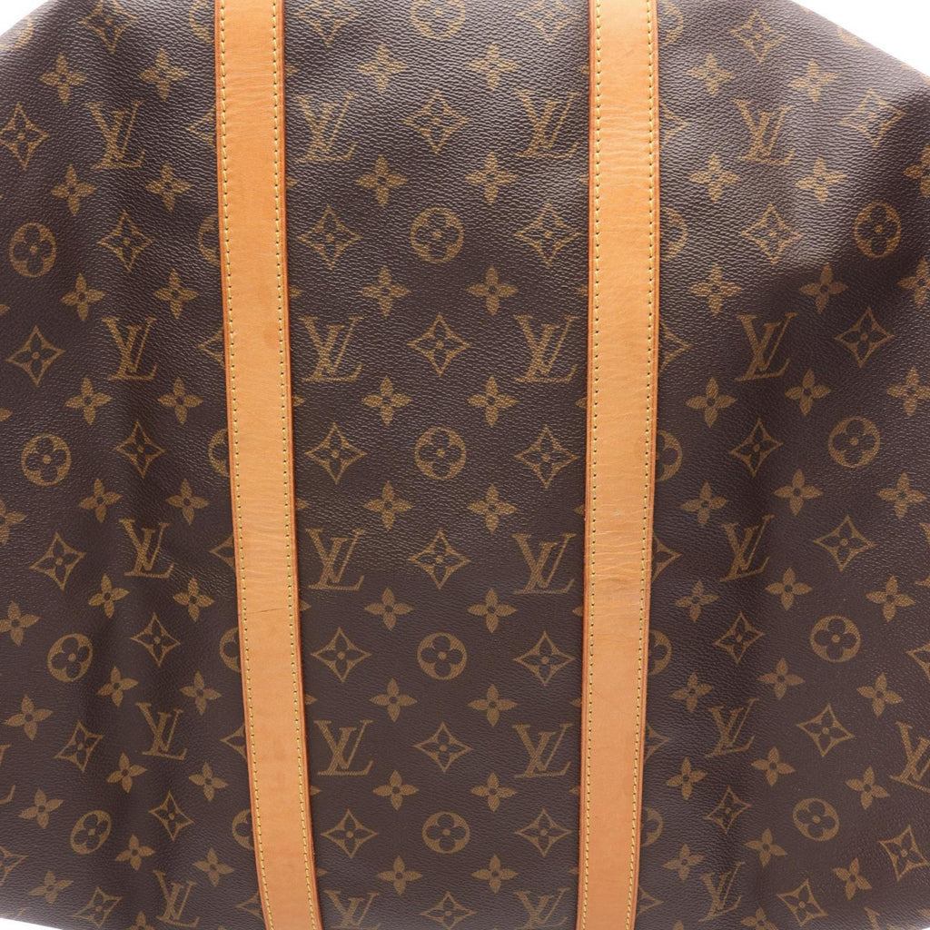 Louis Vuitton Brown Monogram Coated Canvas Leather Boston Bag (Pre-Owned)