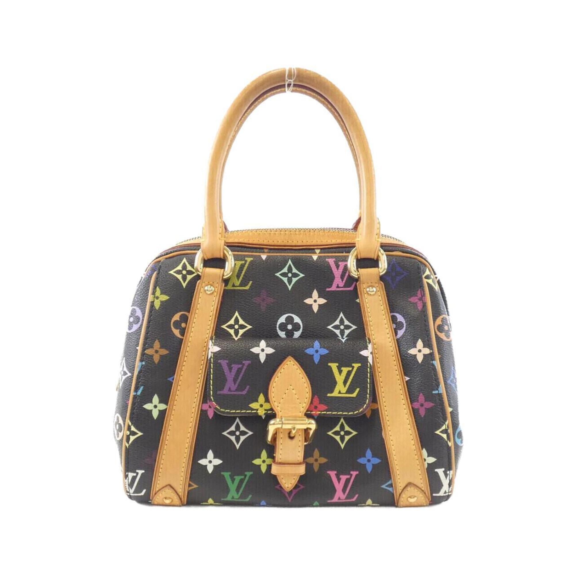 Louis Vuitton Black Multi-Color Coated Canvas Handbag (Pre-Owned)