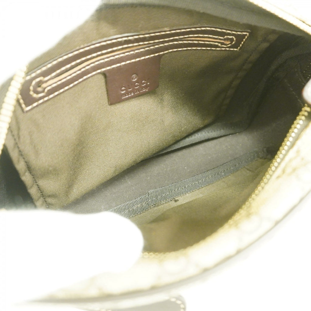 Front Zip Camera Bag GG Coated Canvas Small