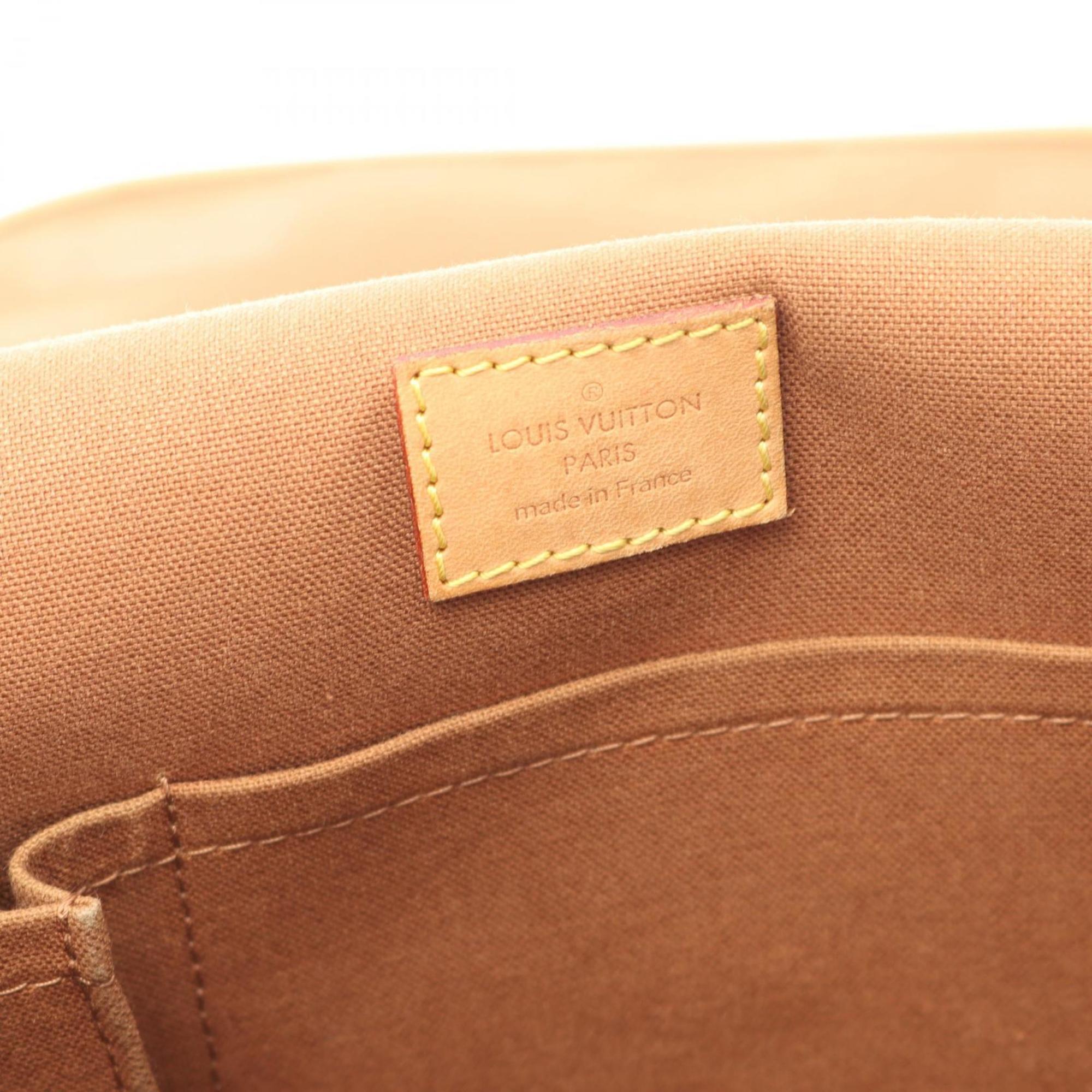 Louis Vuitton Brown Coated Canvas Leather Shoulder Bag (Pre-Owned)