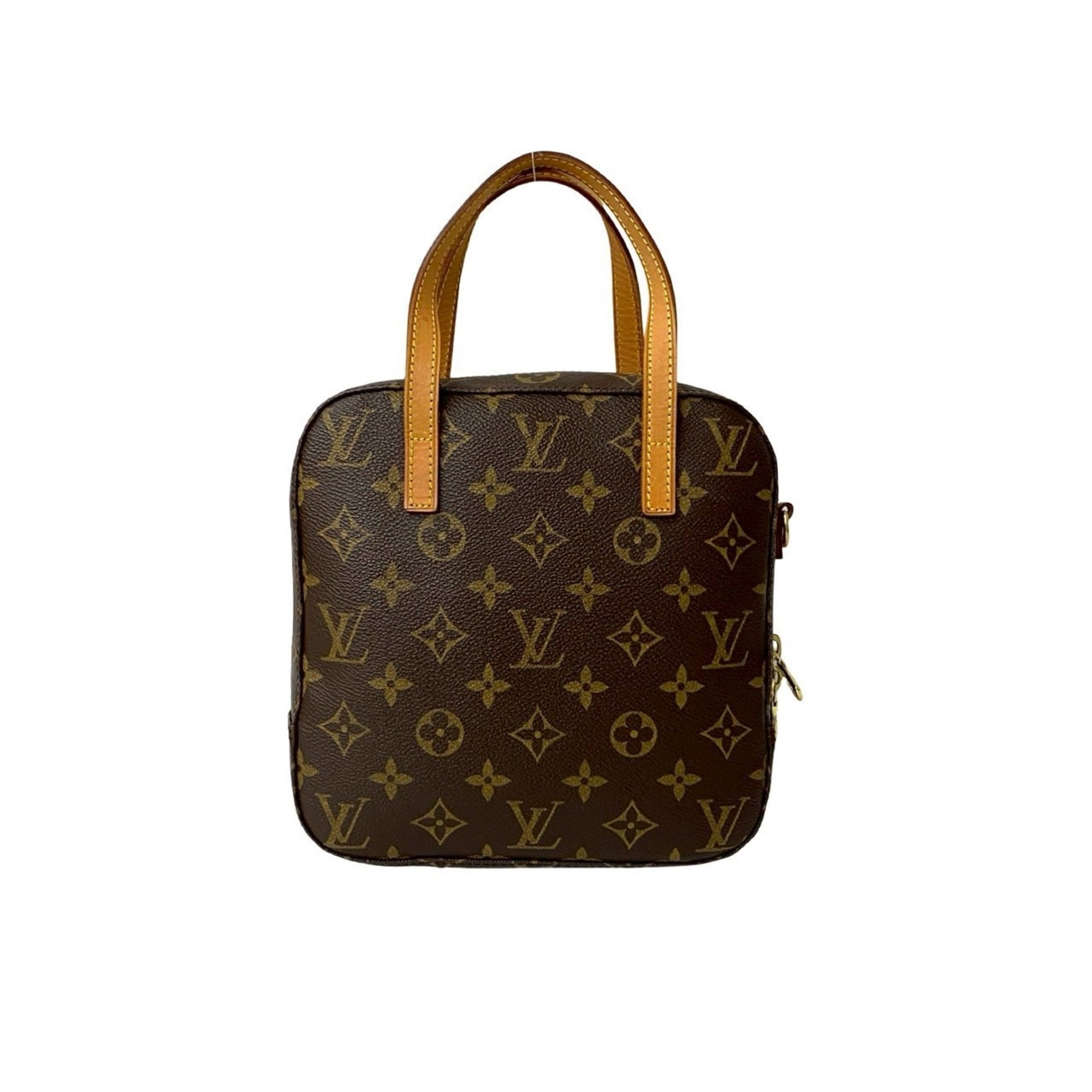 Louis Vuitton Brown Leather Pvc Handbag Shoulder Bag (Pre-Owned)