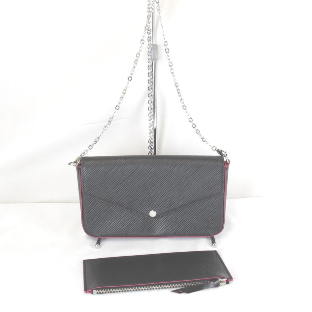 Louis Vuitton Black Pink Epi Leather Pochette Pouch (Pre-Owned)