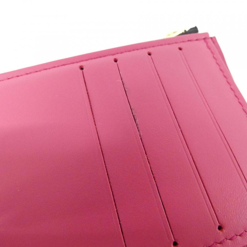 Louis Vuitton Gold Black Hot Pink Leather Wallet (Tri-Fold) (Pre-Owned)