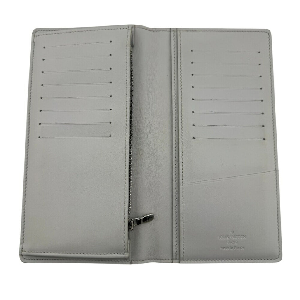 Louis Vuitton White Damier Infini Leather Long Wallet (Bi-Fold) (Pre-Owned)