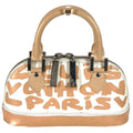 Louis Vuitton Monogram Graffiti Beige White Monogram Graffiti Handbag (Pre-Owned)