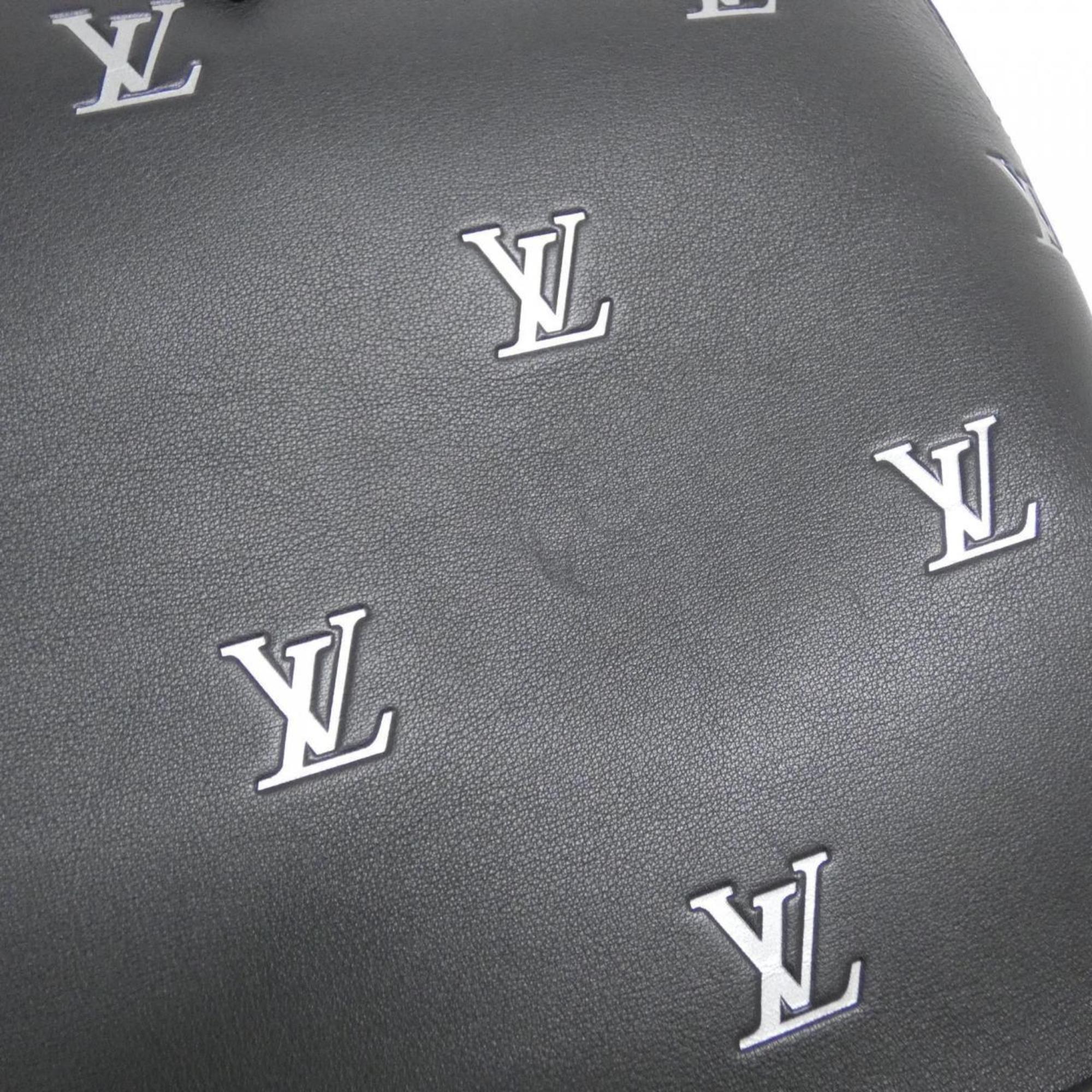 Louis Vuitton Black Leather Handbag (Pre-Owned)
