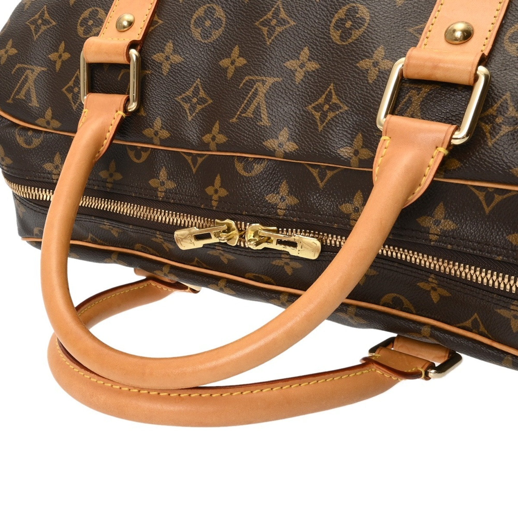 Louis Vuitton Brown Monogram Canvas Boston Bag (Pre-Owned)