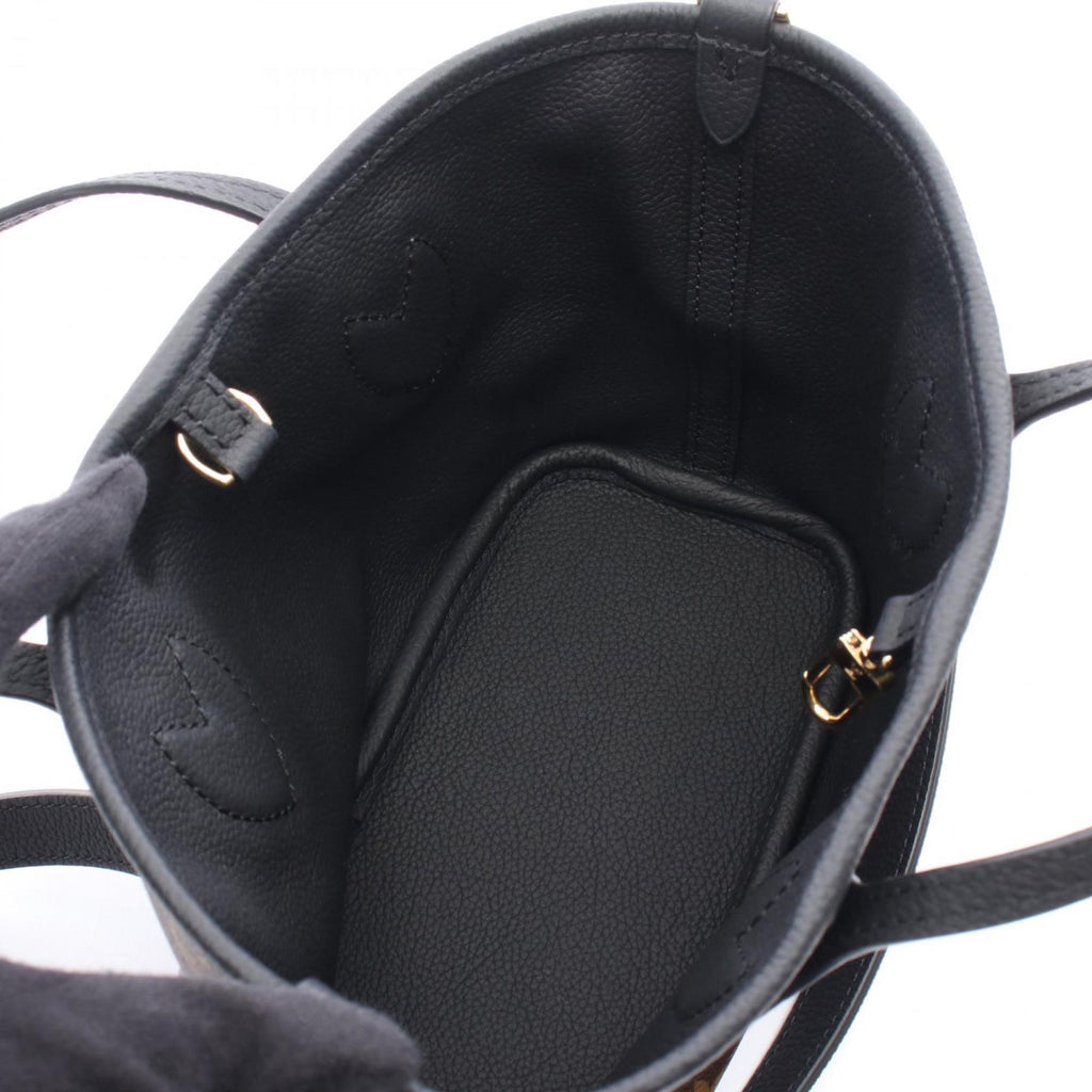 Louis Vuitton Black Brown Noir Coated Canvas Leather Tote Bag (Pre-Owned)