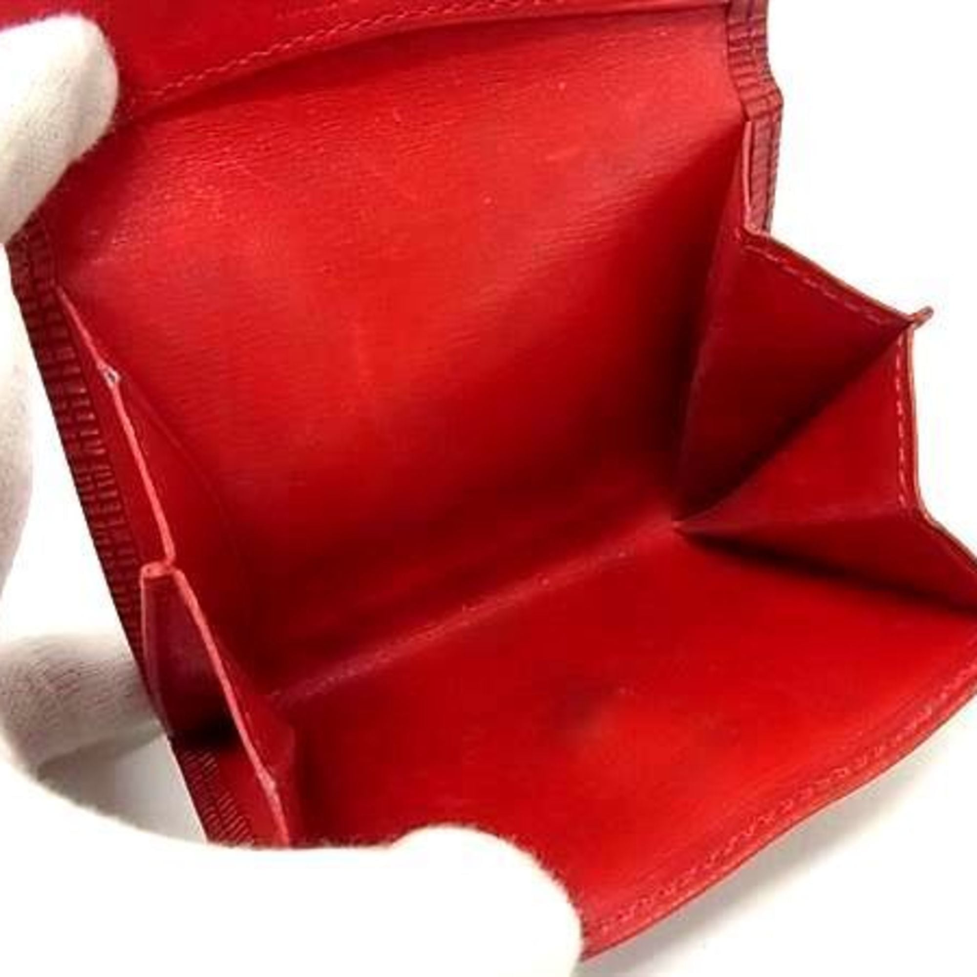 Louis Vuitton Epi Castilian Red Epi Leather Coin Purse/Coin Case (Pre-Owned)