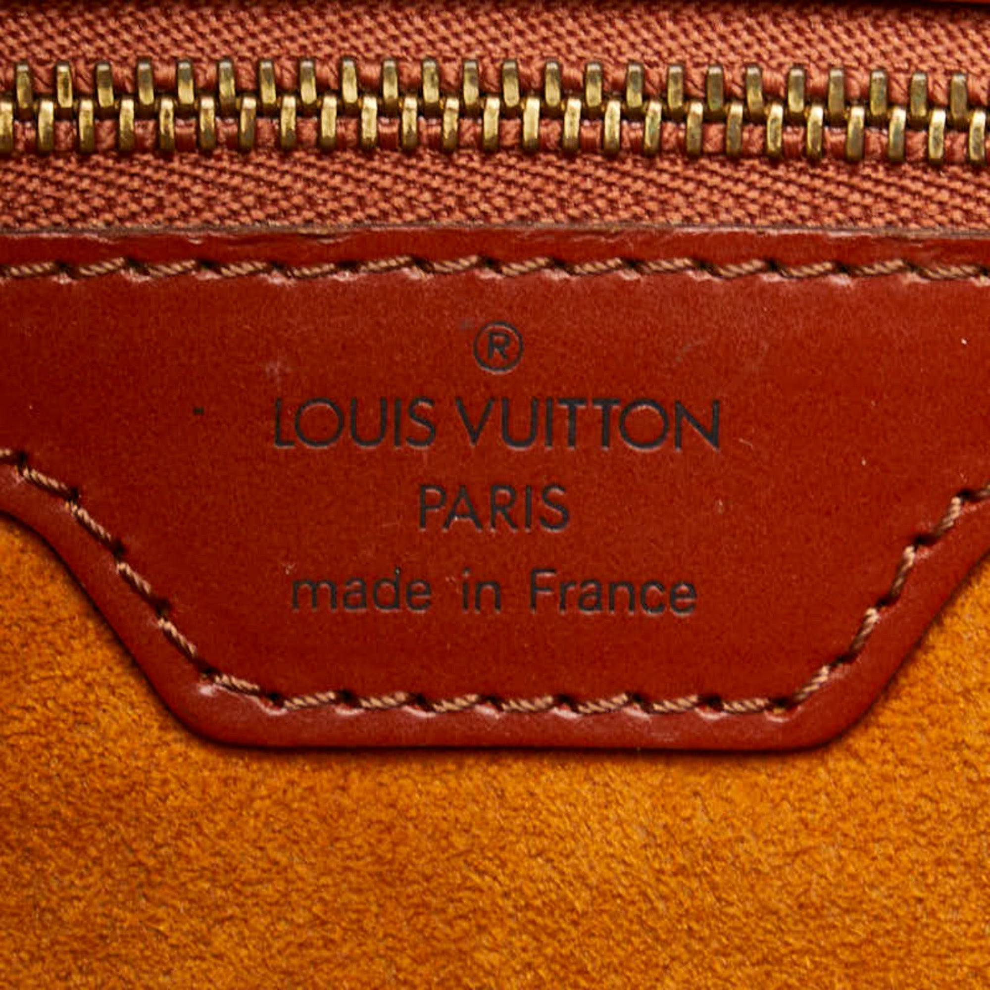 Louis Vuitton Kenyan Brown Leather Shoulder Bag Tote Bag (Pre-Owned)