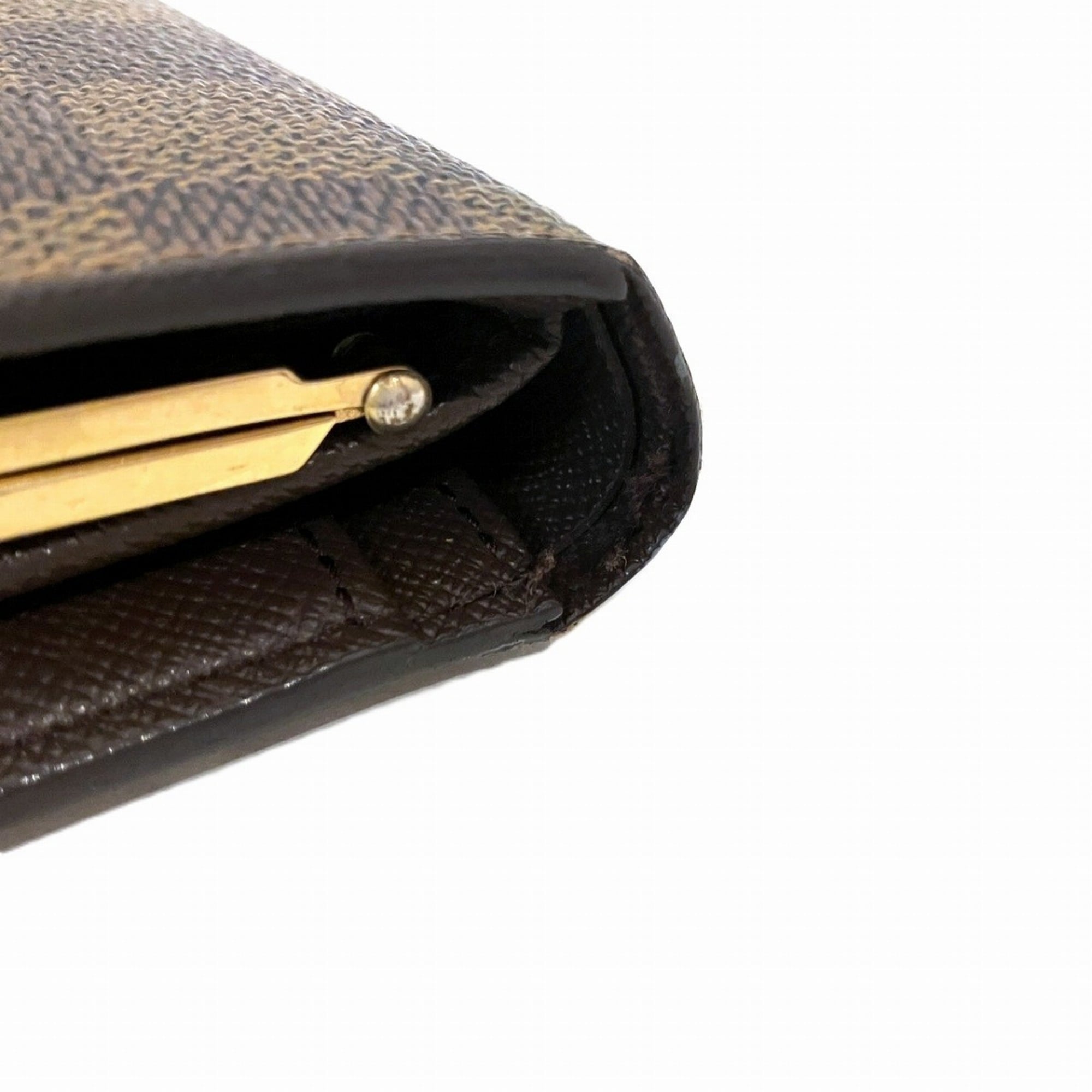 Louis Vuitton Monogram Brown Damier Canvas Damier Canvas Wallet (Bi-Fold) (Pre-Owned)
