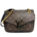 Louis Vuitton Monogram Black Brown Monogram Leather Shoulder Bag (Pre-Owned)