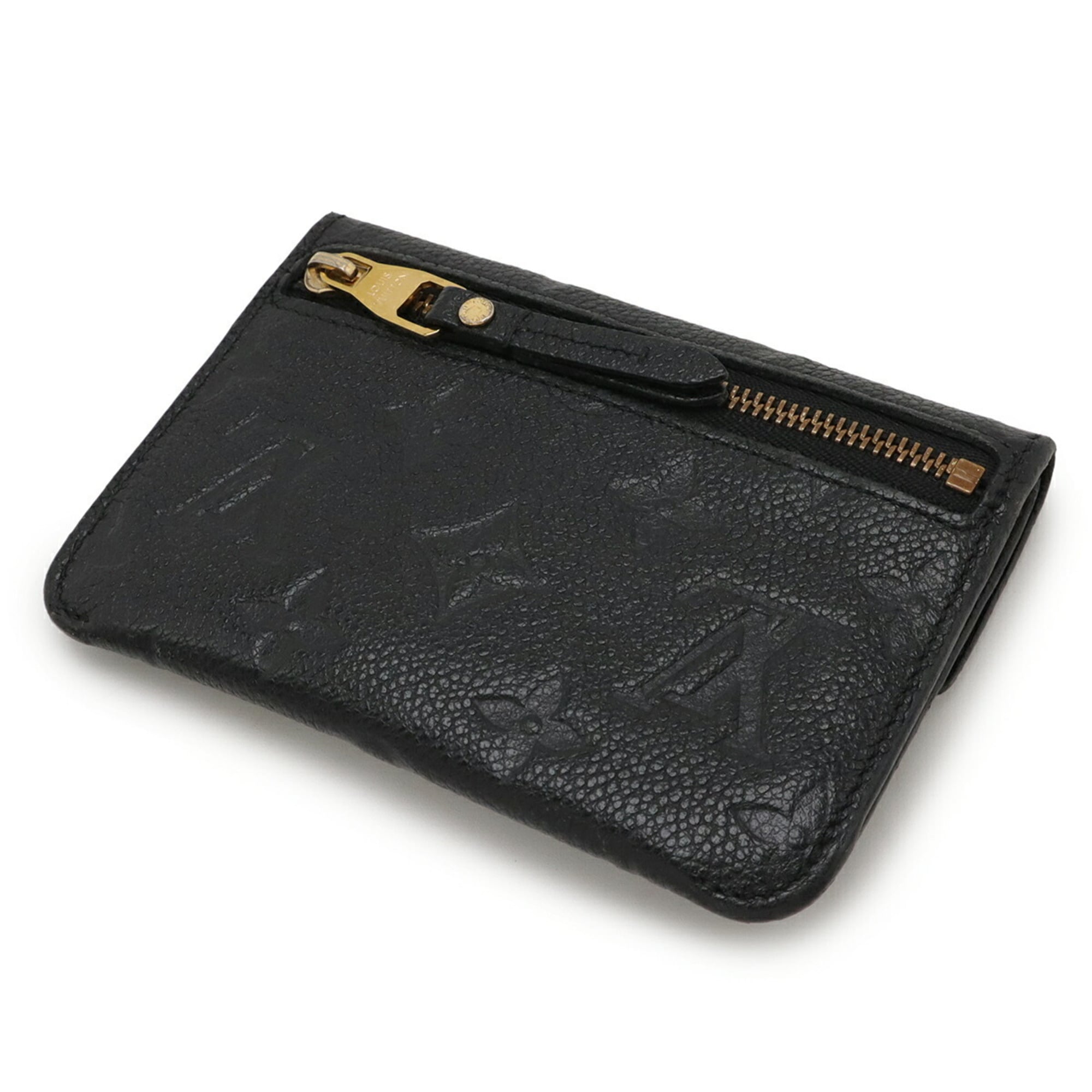 Louis Vuitton Monogram Empreinte Black Noir Monogram Empreinte Coin Purse/Coin Case (Pre-Owned)