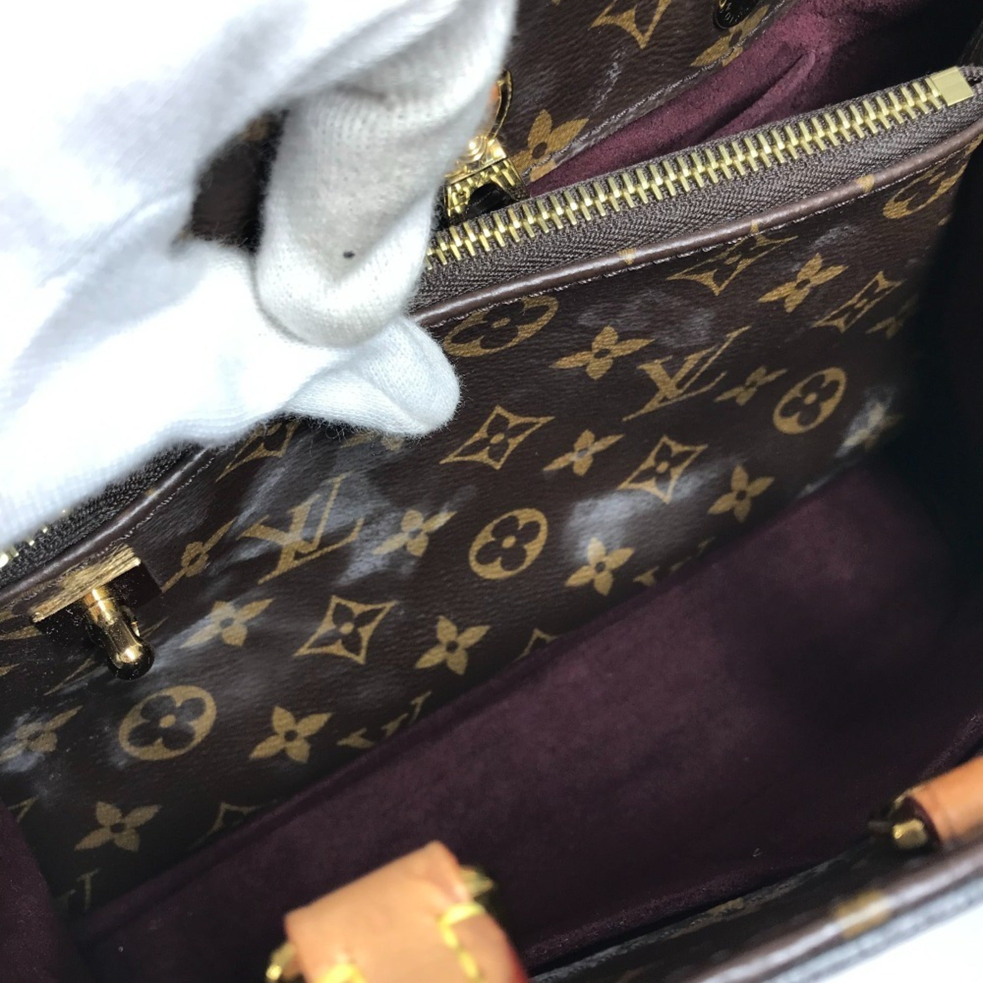 Louis Vuitton Brown Monogram Monogram Handbag Shoulder Bag Tote Bag (Pre-Owned)
