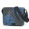 Louis Vuitton Black Blue Damier Graphite Messenger Bag Shoulder Bag (Pre-Owned)