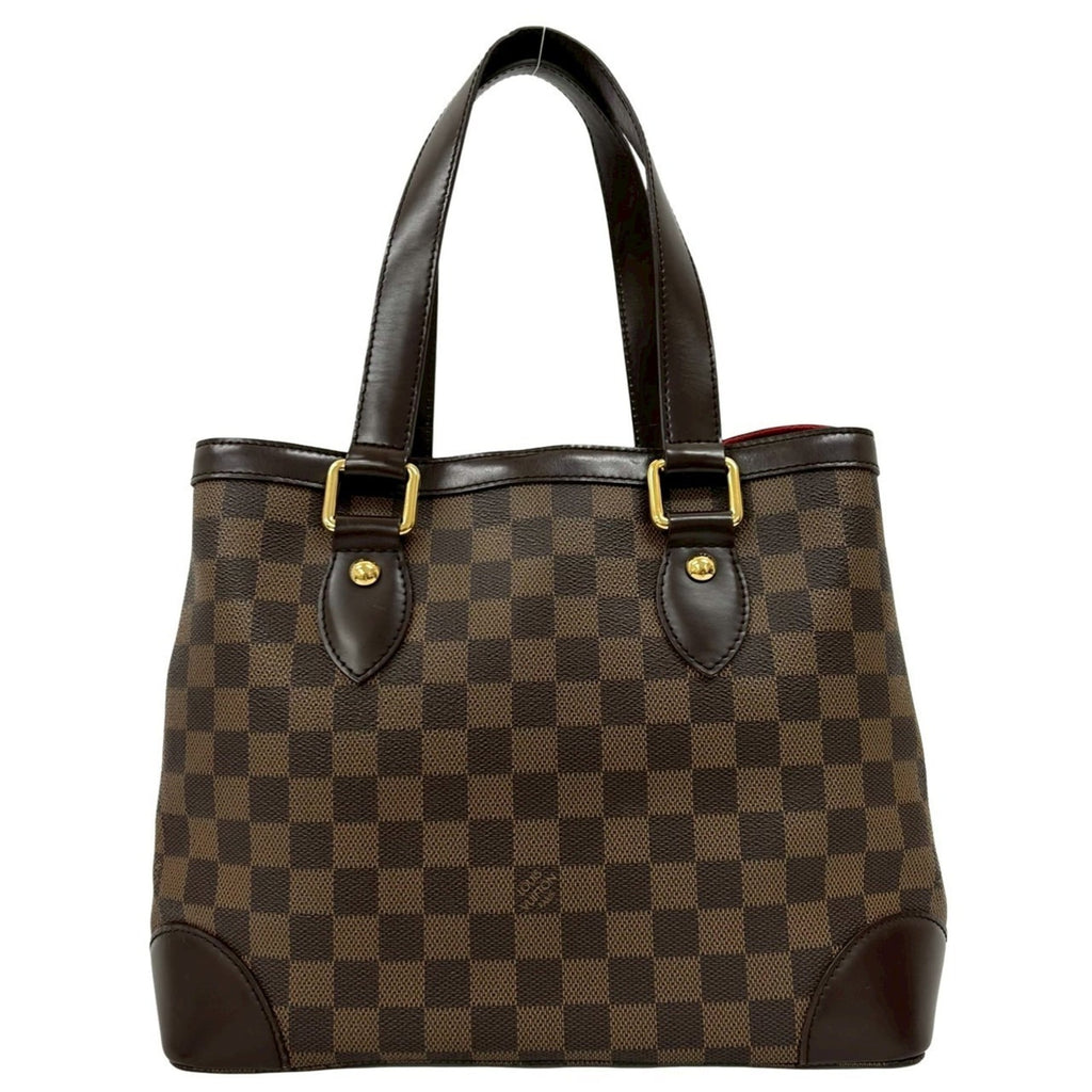 Louis Vuitton Brown Leather Pvc Handbag Tote Bag (Pre-Owned)