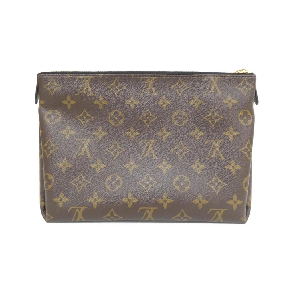 Louis Vuitton Brown Coated Canvas Handbag Pouch (Pre-Owned)