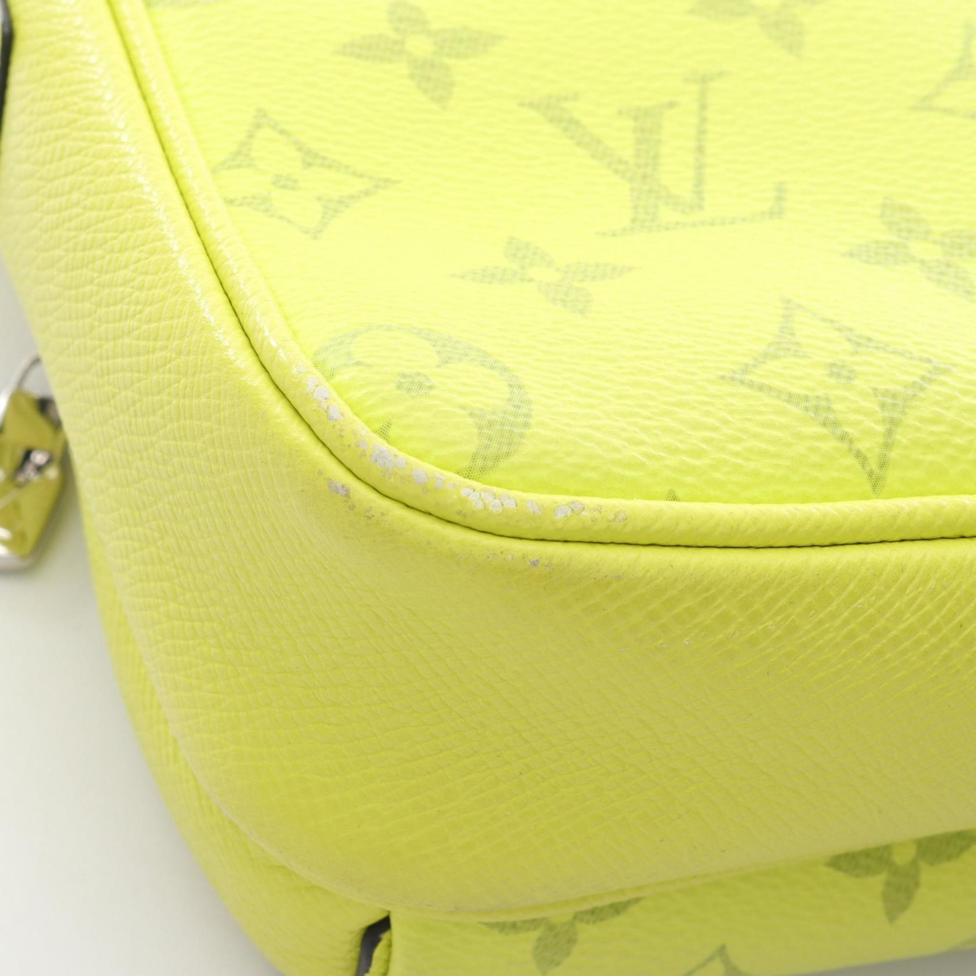 Louis Vuitton Jaune Yellow Coated Canvas Leather Shoulder Bag (Pre-Owned)