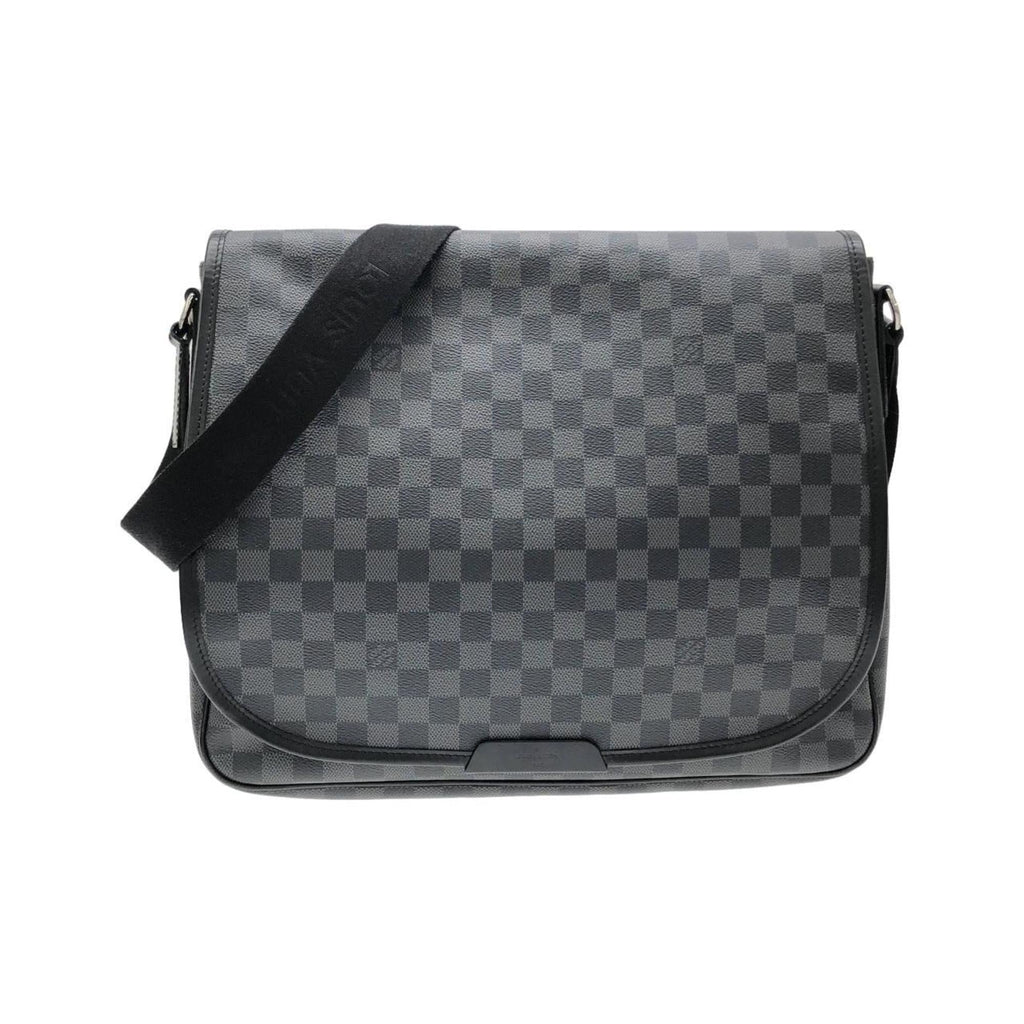 Louis Vuitton Dark Gray Graphite Gray Coated Canvas Shoulder Bag (Pre-Owned)