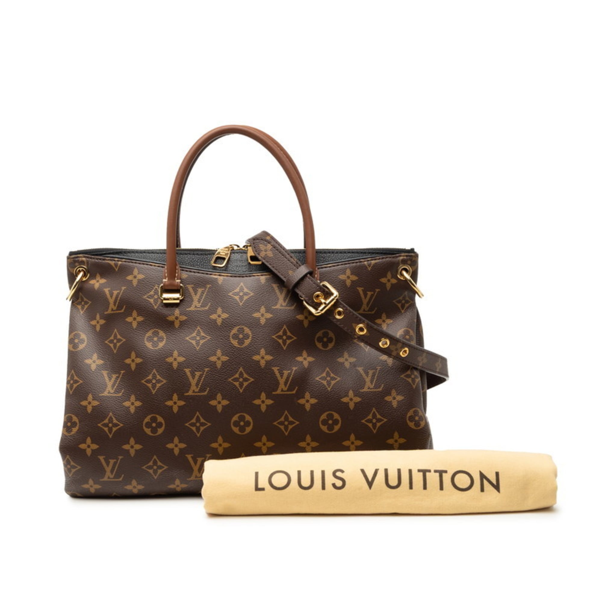 Louis Vuitton Black Brown Monogram Monogram Handbag Shoulder Bag (Pre-Owned)