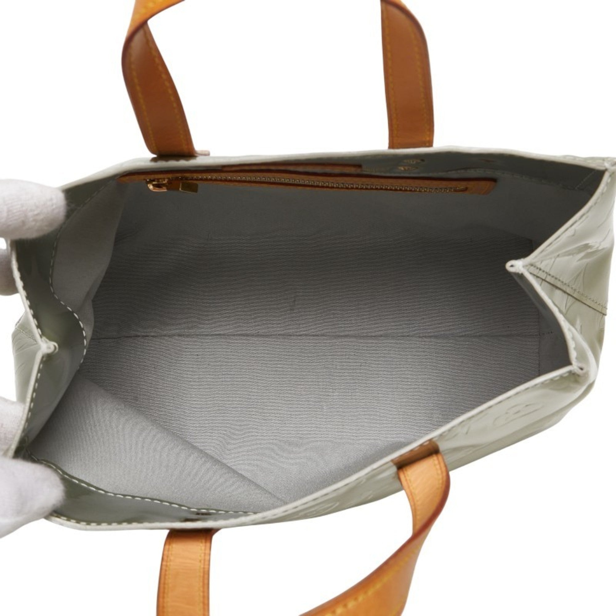 Louis Vuitton Monogram Vernis Gris Patent Leather Handbag (Pre-Owned)