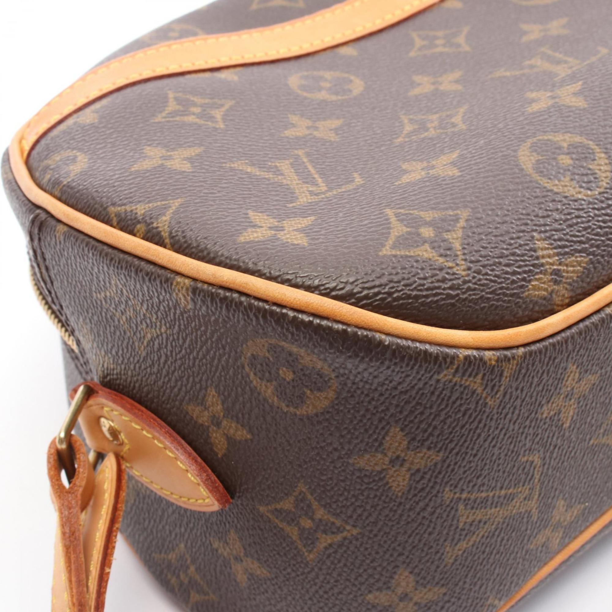 Louis Vuitton Monogram Brown Coated Canvas Leather Shoulder Bag (Pre-Owned)