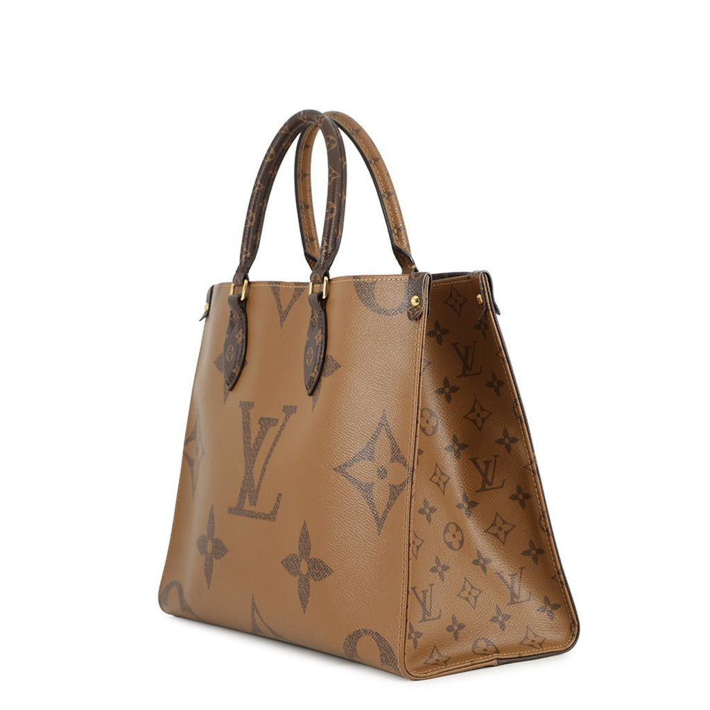 Louis Vuitton Monogram Reverse Red Color Monogram Reverse Monogram Handbag Tote Bag (Pre-Owned)