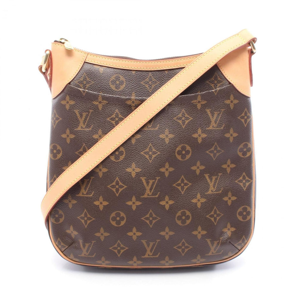 Louis Vuitton Brown Coated Canvas Leather Shoulder Bag (Pre-Owned)