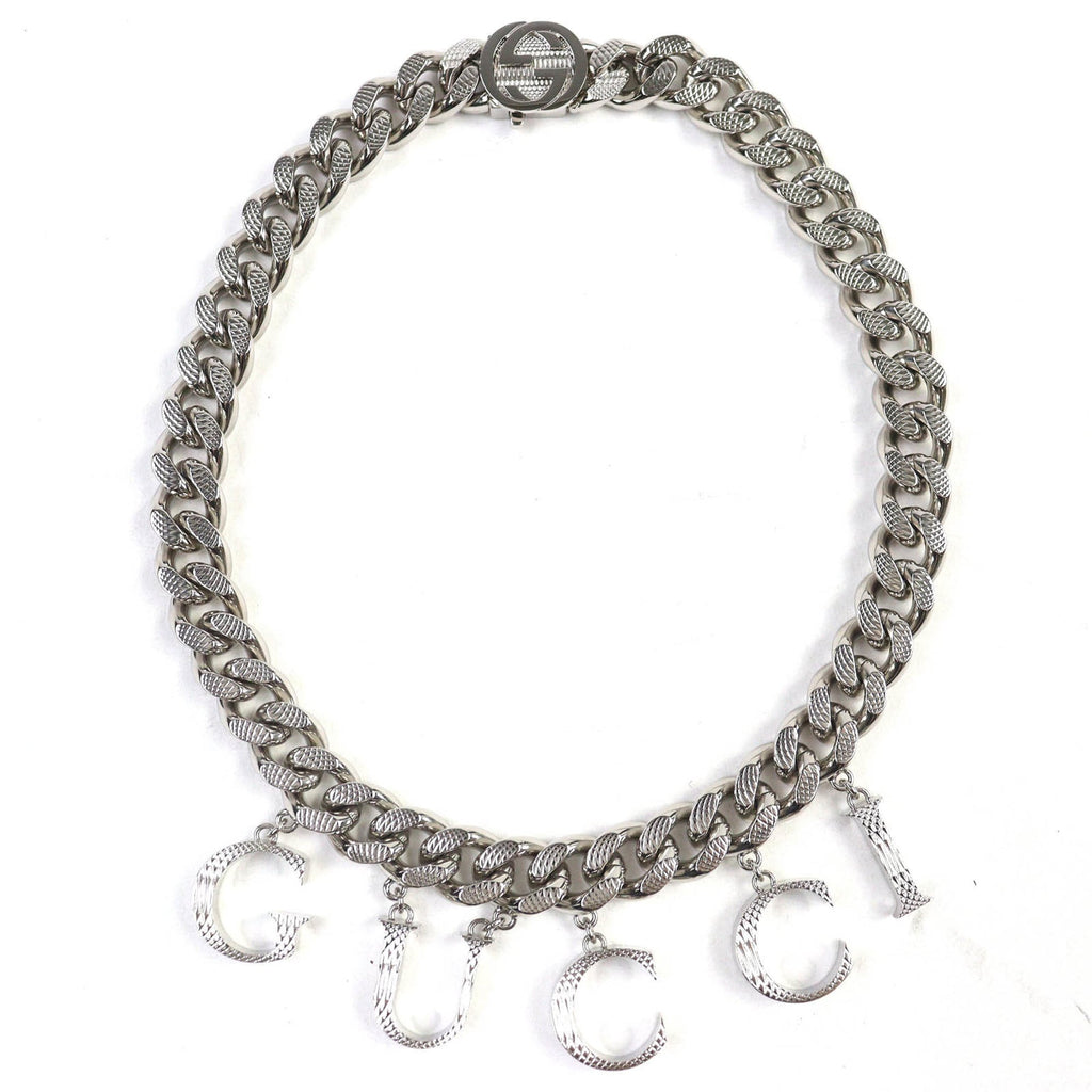 Script Choker Necklace Sterling Silver