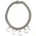 Script Choker Necklace Sterling Silver