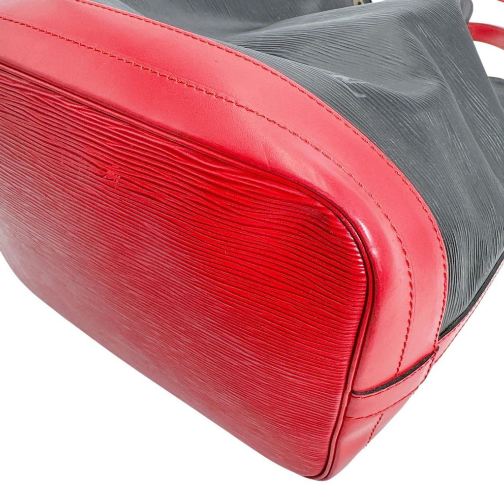 Louis Vuitton Black Castilian Red Noir Epi Leather Shoulder Bag (Pre-Owned)