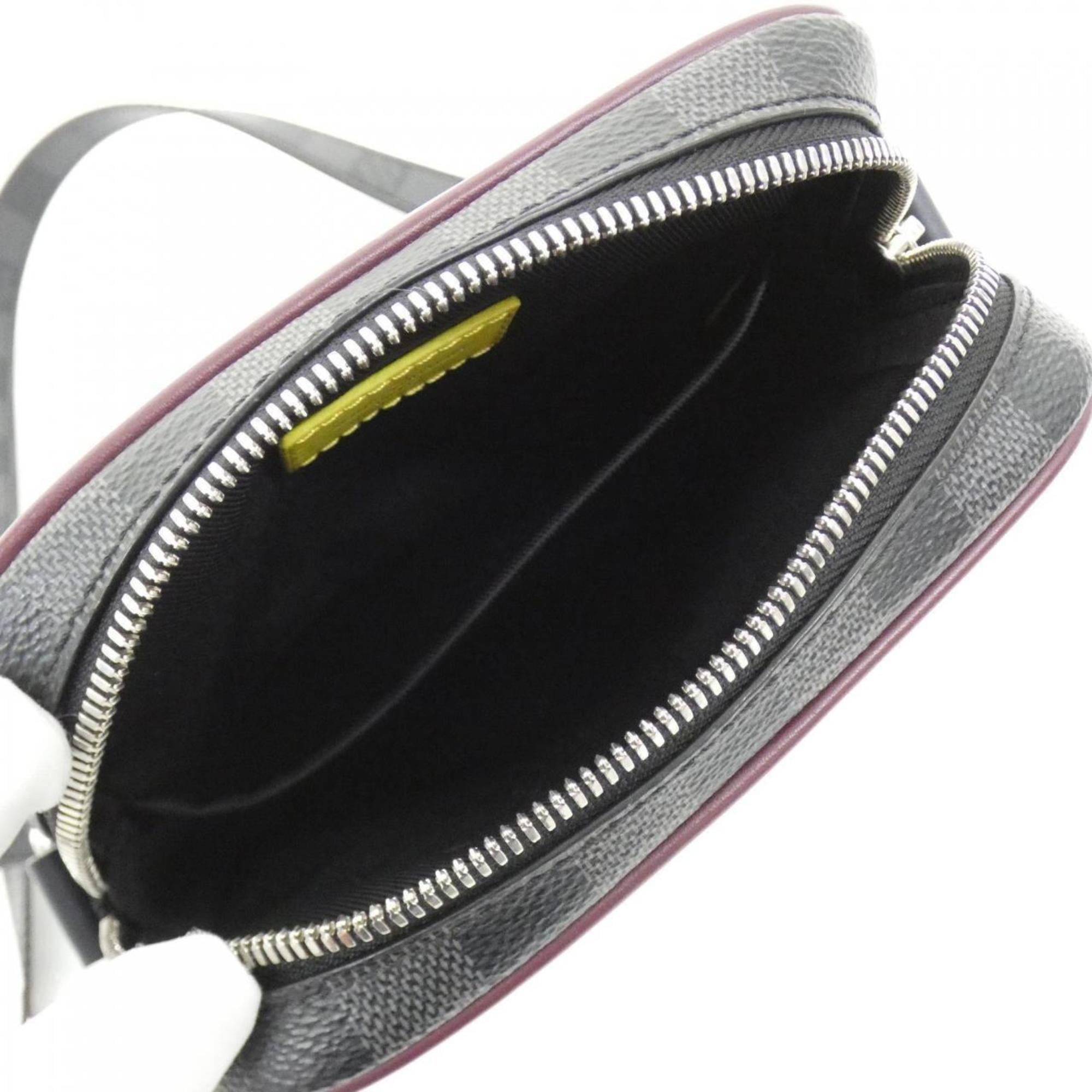 Louis Vuitton Graphite Coated Canvas Leather Shoulder Bag (Pre-Owned)