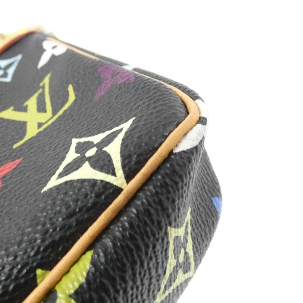 Louis Vuitton Black Multi-Color Coated Canvas Pochette Pouch (Pre-Owned)
