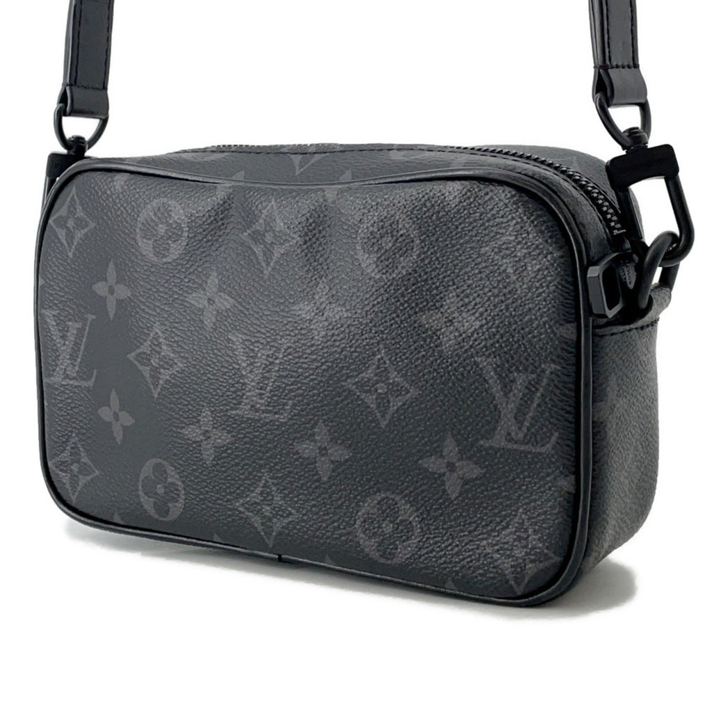 Louis Vuitton Monogram Eclipse Black Noir Monogram Eclipse Chain/Shoulder Wallet (Pre-Owned)